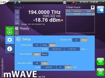 MAP wave meter module and user interface