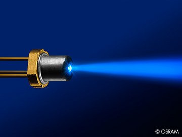 Blue laser diodes from Osram