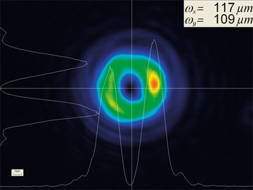 Donut profile of a diffractive Vortex element
