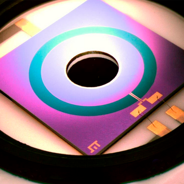 Circular PSD for two-dimensional positioning of light points Circular PSD for two-dimensional positioning of light points